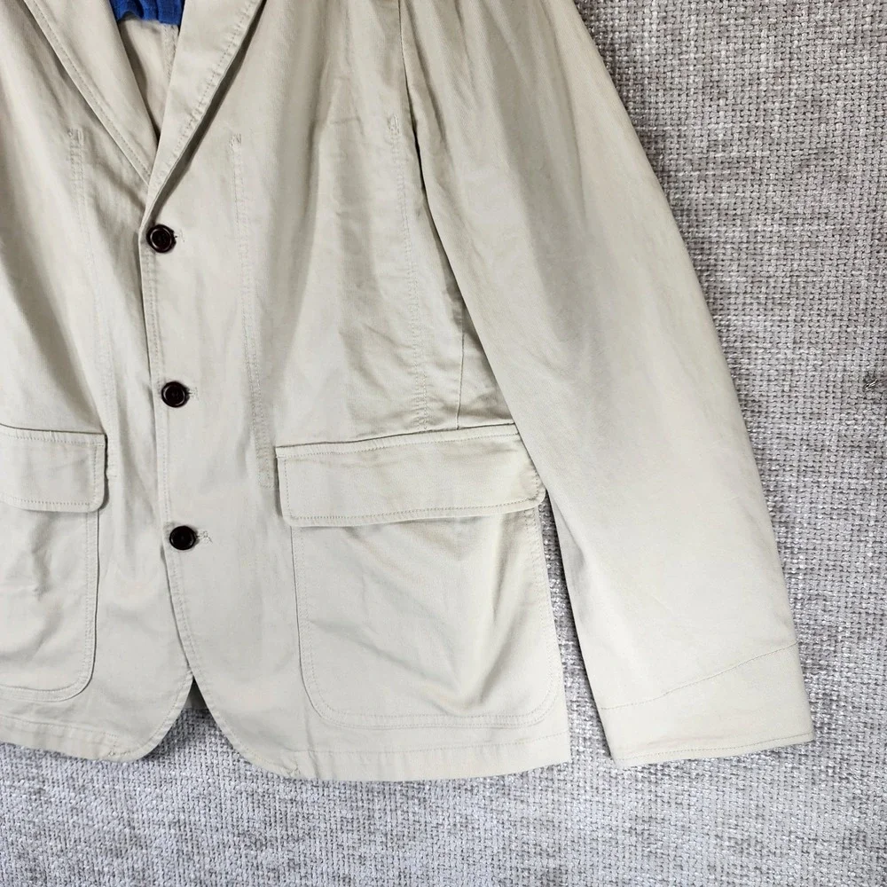Flint and Tinder Lightweight‎ Cotton Blazer Jacket Mens 40 US *M-L Washed Sand